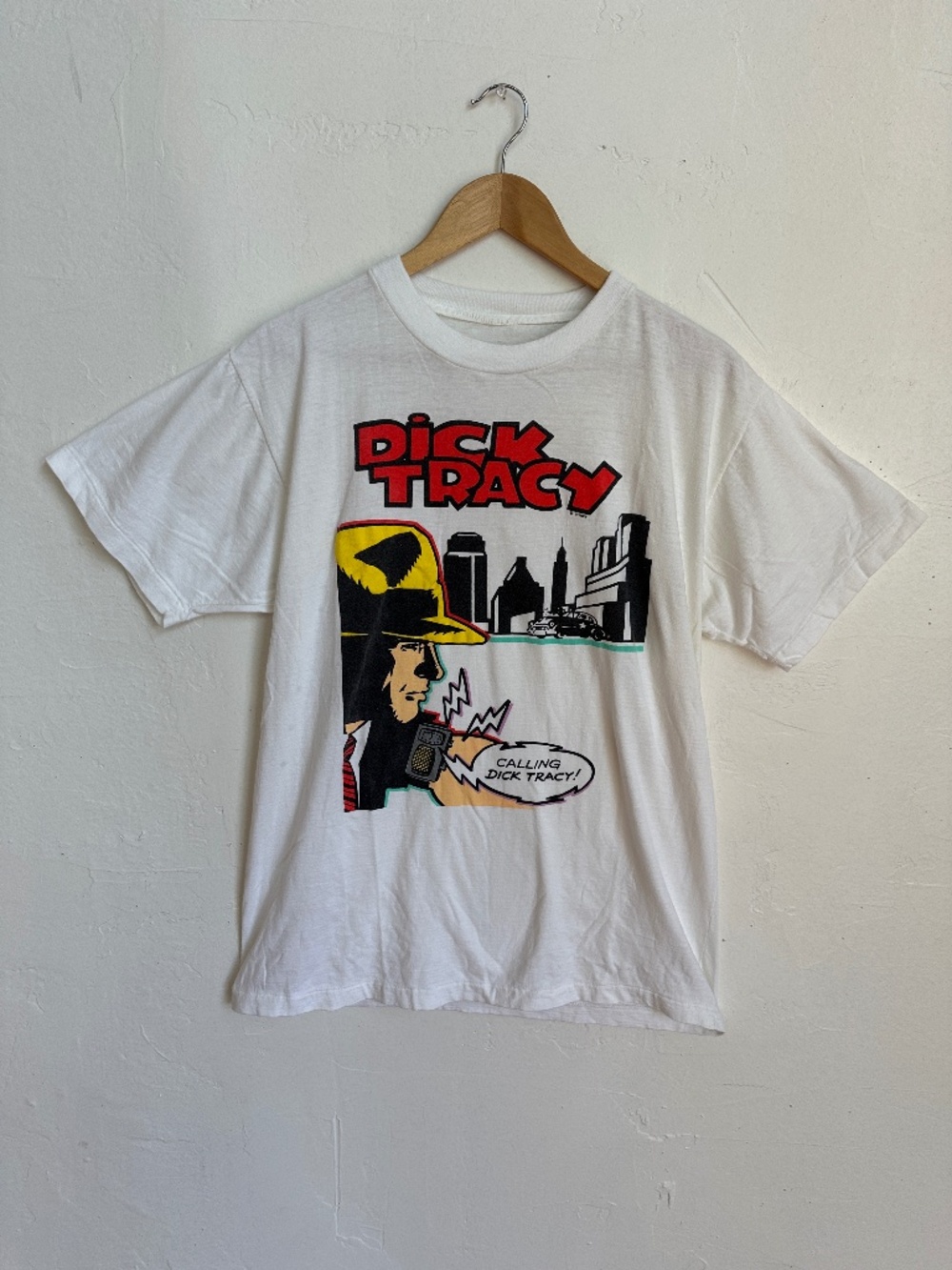 Vintage 1990s Disney Dick Tracy Movie Promo “Calling Dick Tracy” Single Stitch